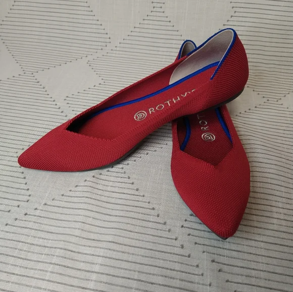 Rothy's Red and Blue Flats - Picture 2 of 5